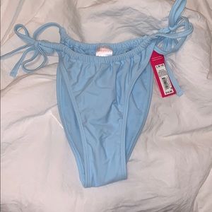 light blue bathing suit bottoms